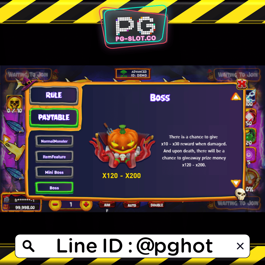 ทดลองเล่นสล็อต Ghost Buster สัญลักษณ์ Boss