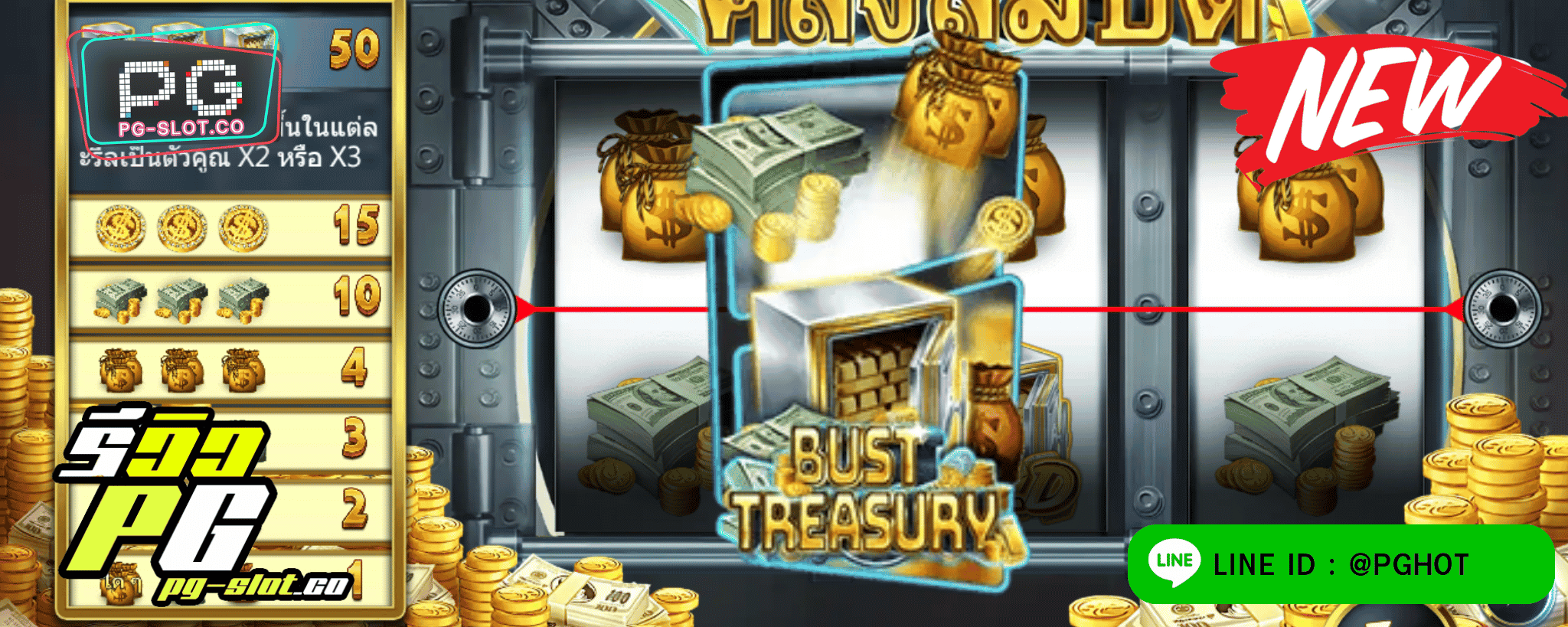 ทดลองเล่นสล็อต Bust Treasury