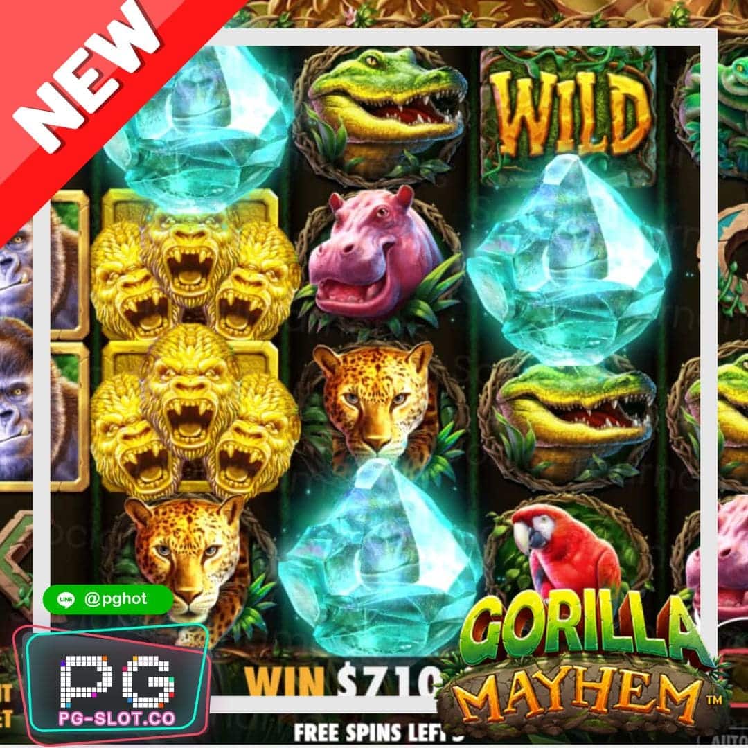 ทดลองเล่นสล็อต Gorilla Mayhem demo